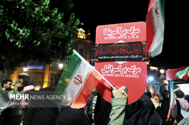 تجمع مردمی حمایت از عملیات "بشارت فتح" در تبریز