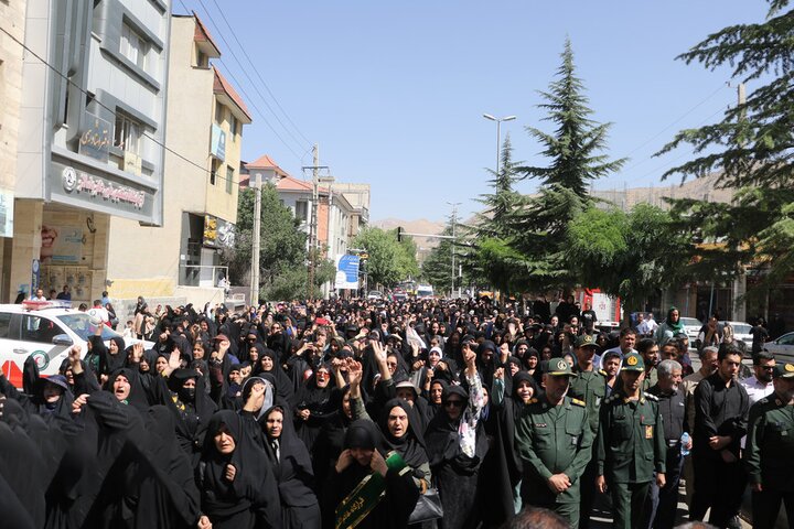 آیین تشییع پیکر سردار شهید مددالهی در سپیدان فارس برگزار شد