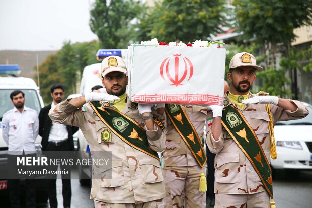 مراسم استقبال و تشییع پیکر شهید اهل سنت خراسان شمالی