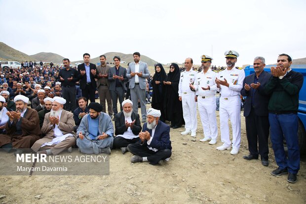 مراسم استقبال و تشییع پیکر شهید اهل سنت خراسان شمالی