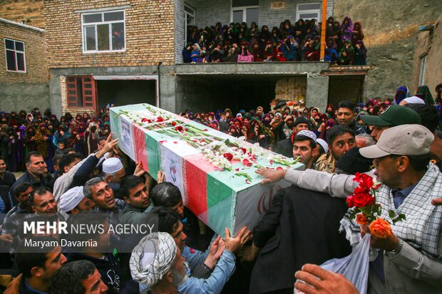 مراسم استقبال و تشییع پیکر شهید اهل سنت خراسان شمالی