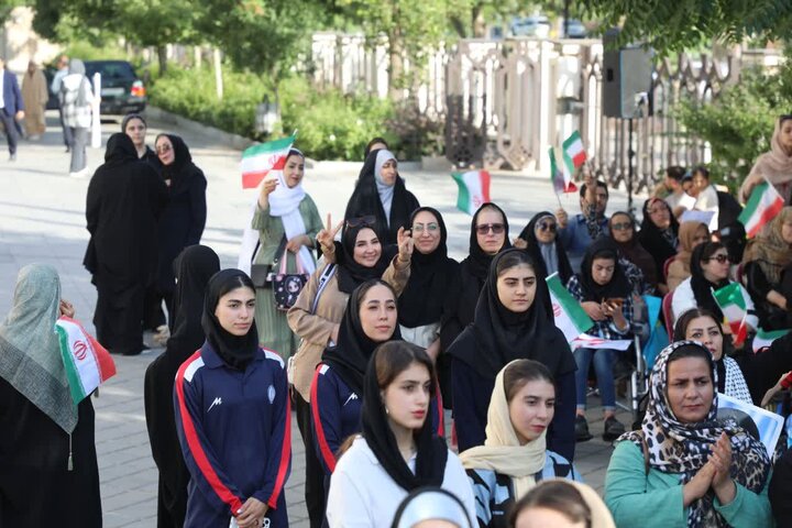 بانوان ورزشکار همدان یکصدا جنایات صهیونیستی را محکوم کردند