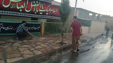 عطر محرم در کوچه پس کوچه‌های روستای خانم آباد پیچید