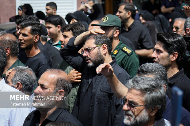 تشییع پیکر شهید پاسدار شهید محمد قبادی