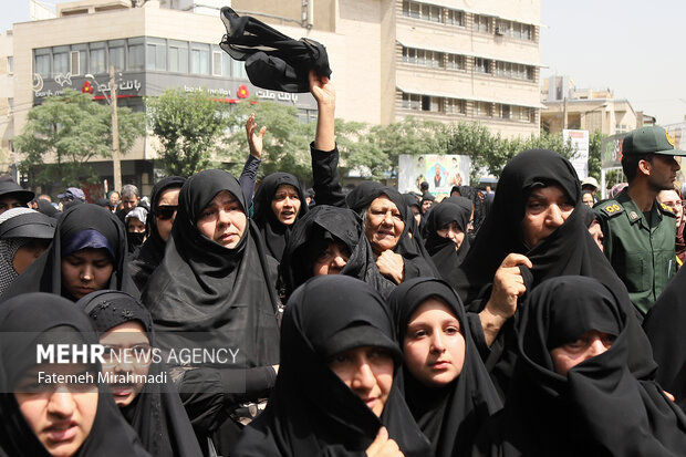 تشییع پیکر شهید پاسدار شهید محمد قبادی