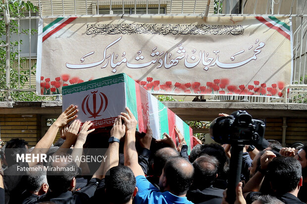 تشییع پیکر شهید پاسدار شهید محمد قبادی
