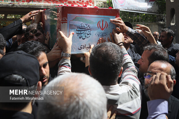 تشییع پیکر شهید پاسدار شهید محمد قبادی