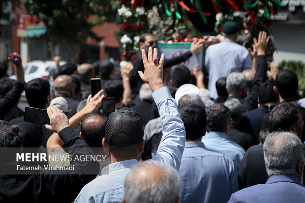 تشییع پیکر شهید پاسدار شهید محمد قبادی