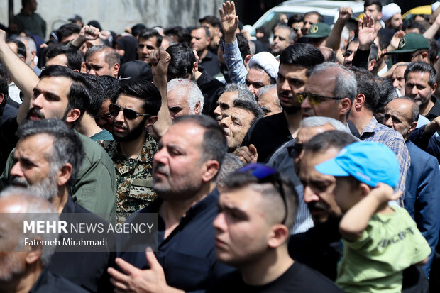 تشییع پیکر شهید پاسدار شهید محمد قبادی
