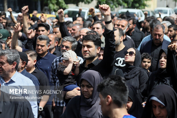 تشییع پیکر شهید پاسدار شهید محمد قبادی