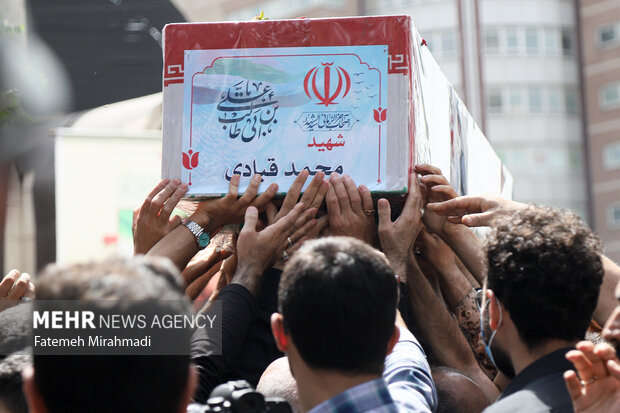 تشییع پیکر شهید پاسدار شهید محمد قبادی
