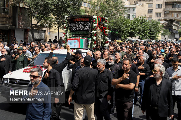 تشییع پیکر شهید پاسدار شهید محمد قبادی