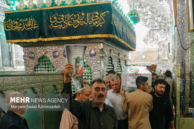 تشییع سردار شهید صفرپور در حرم شاهچراغ (ع)
