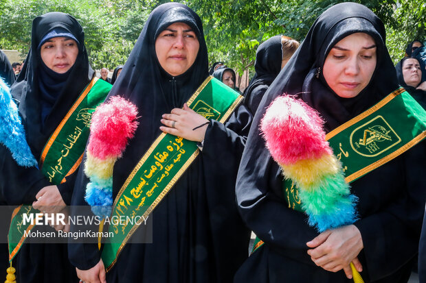 مراسم تشییع پیکر مطهر سرباز شهید ماهان ستاره