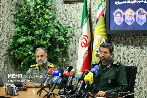 نشست خبری تشییع پیکرهای فرماندهان و دانشمندان در حملات رژیم صهیونیستی 11