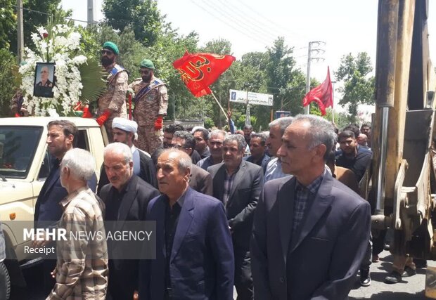 کامیاران میزبان تشییع پیکر سردار شهید قباد الفتی