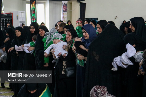 مراسم شیرخوارگان حسینی در فومن