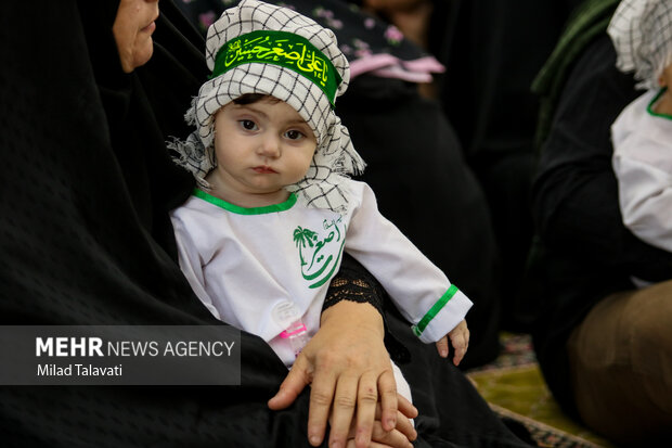 مراسم شیرخوارگان حسینی در فومن