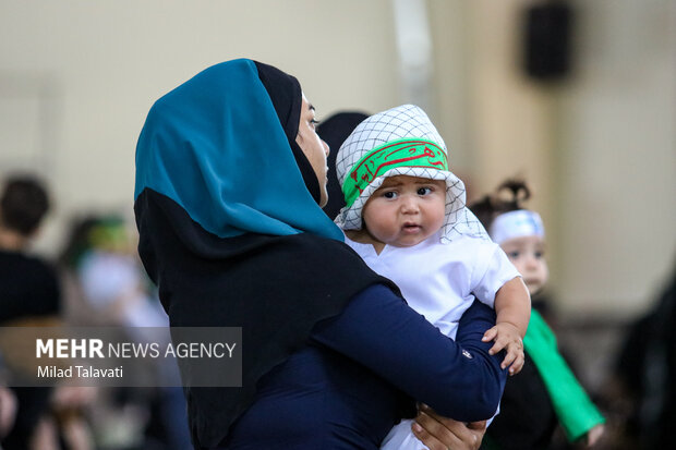 مراسم شیرخوارگان حسینی در فومن