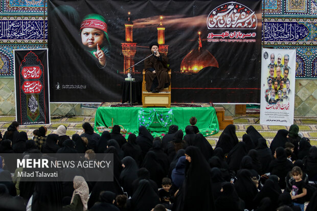 مراسم شیرخوارگان حسینی در فومن