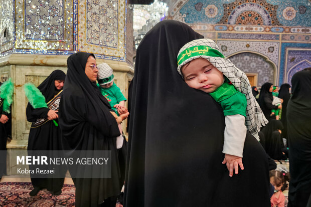 مراسم «شیرخوارگان حسینی» در حرم امام رضا (ع)