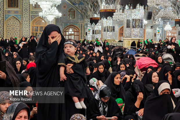 مراسم «شیرخوارگان حسینی» در حرم امام رضا (ع)