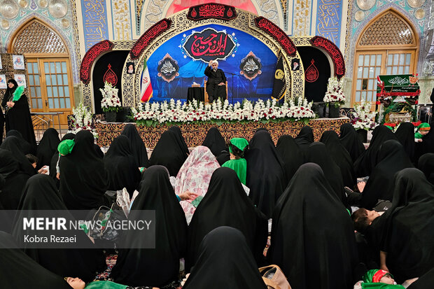 مراسم «شیرخوارگان حسینی» در حرم امام رضا (ع)