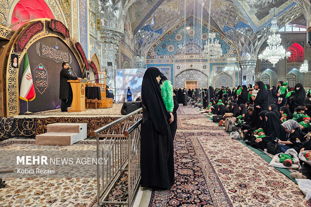 مراسم «شیرخوارگان حسینی» در حرم امام رضا (ع)