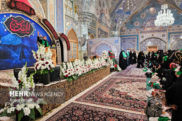 مراسم «شیرخوارگان حسینی» در حرم امام رضا (ع)