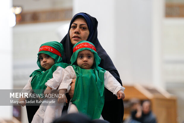 مراسم شیرخوارگان حسینی در حرم شاهچراغ (ع)1