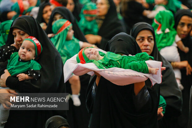 مراسم شیرخوارگان حسینی در حرم شاهچراغ (ع)0