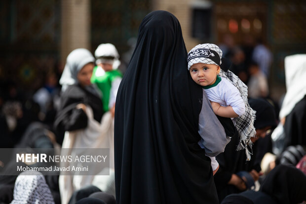 مراسم «شیرخوارگان حسینی» در قزوین