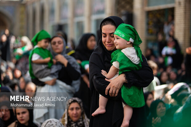 مراسم «شیرخوارگان حسینی» در قزوین