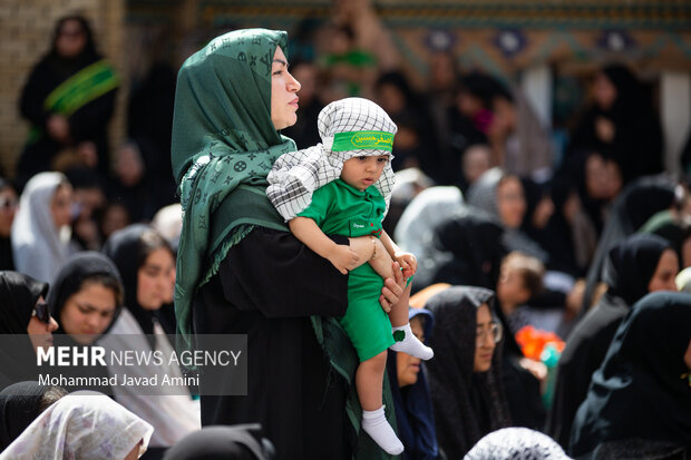 مراسم «شیرخوارگان حسینی» در قزوین