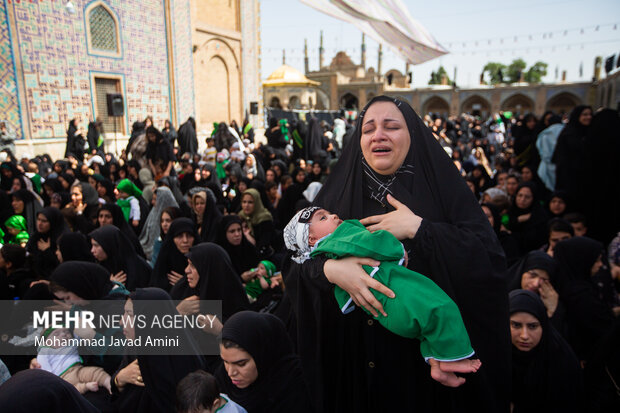 مراسم «شیرخوارگان حسینی» در قزوین