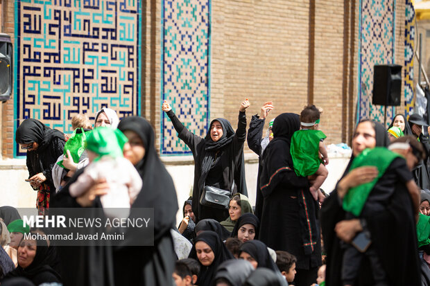 مراسم «شیرخوارگان حسینی» در قزوین
