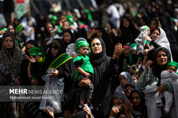 مراسم «شیرخوارگان حسینی» در قزوین