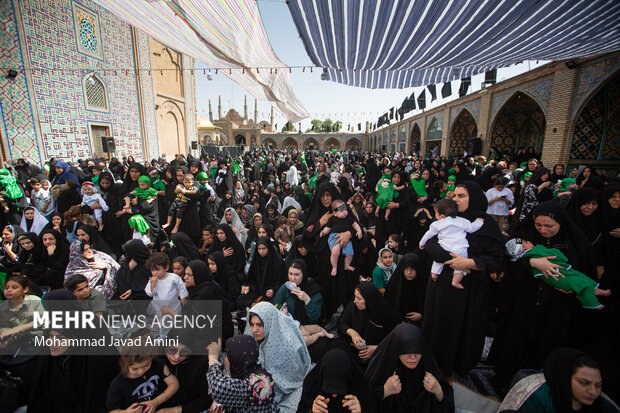 مراسم «شیرخوارگان حسینی» در قزوین