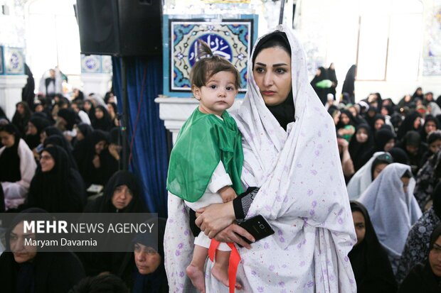 مراسم «شیرخوارگان حسینی» در امامزاده سیدعباس (ع) بجنورد