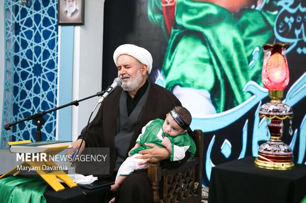 مراسم «شیرخوارگان حسینی» در امامزاده سیدعباس (ع) بجنورد
