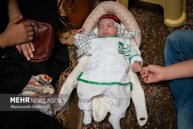 مراسم «شیرخوارگان حسینی» در شاهرود