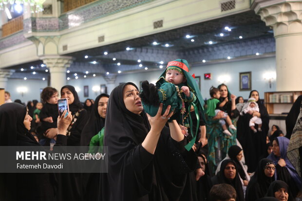 مراسم «شیرخوارگان حسینی» در شهرری
