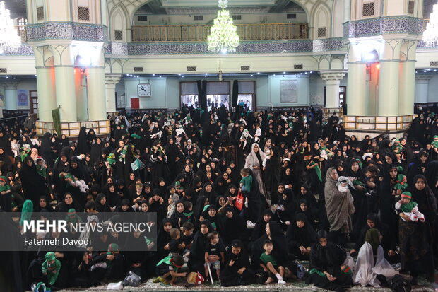 مراسم «شیرخوارگان حسینی» در شهرری