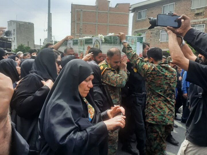 تشییع پیکرشهدای نیروی انتظامی درگرگان؛یادگاران رشادت وایثار بدرقه شدند