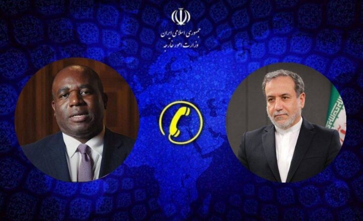 گفتگوی تلفنی عراقچی و وزیر امور خارجه انگلستان