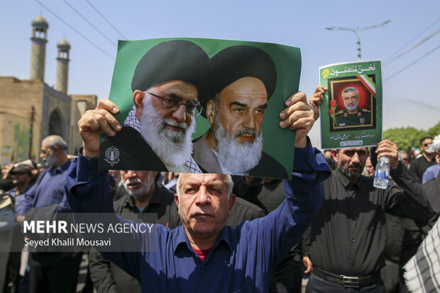 تشییع پیکر مطهر سرلشکر شهید «غلامرضا محرابی» در اهواز4