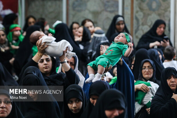 مراسم «شیرخوارگان حسینی» در تبریز