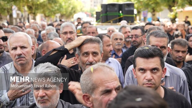 مراسم تشییع پیکر سرباز شهید «محمد ضیا» در رضوانشهر