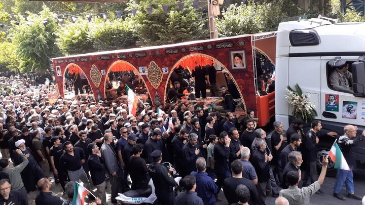 تشییع پیکر مطهر شهدا البرزی در اولین روز از محرم ۱۴۰۴