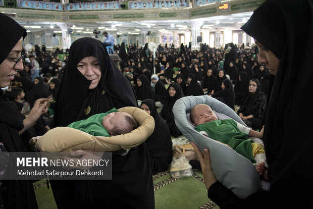 مراسم «شیرخوارگان حسینی» در شهرکرد